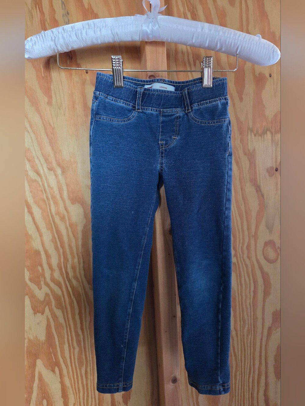 Levi's Girls Blue Denim Pull-On Jegging Jeans Size 5 (4-5 Yrs)